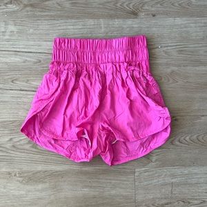 Free people fuchsia running shorts